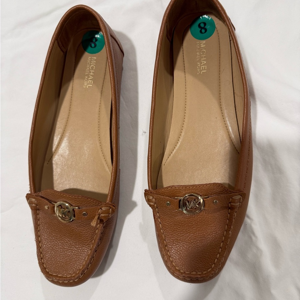 MICHAEL Michael Kors Tan Leather Loafers